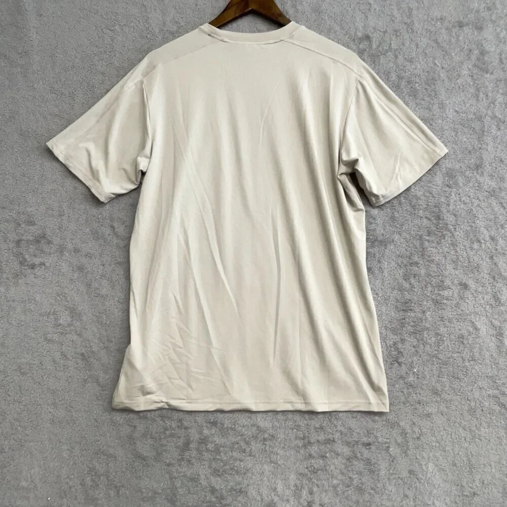 NEW Adidas Men's M Regular Fit Athletic T Shirt Short Sleeve Beige
